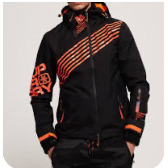 Superdry Diagonal Snow Cagoule Jacket Mens Size Small - Picture 1 of 9